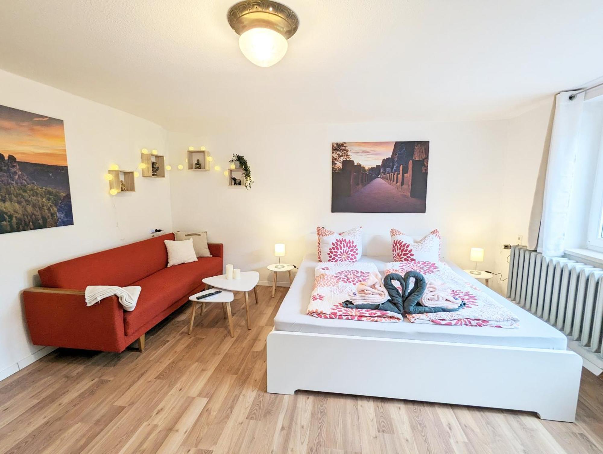 L1 - Urlaubsmagie - Wohnung Fuer 3P Am Wanderweg Sebnitz Exterior foto